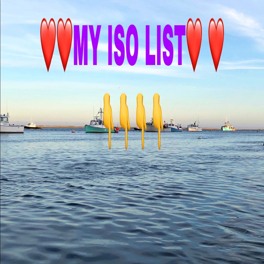 Iso list❤️help me to find all them please ❤️👆